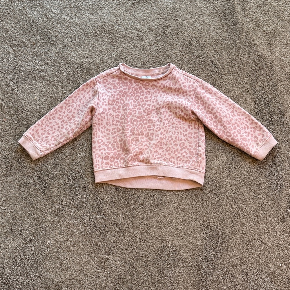 GAP Pink Animal Print Sweatshirt